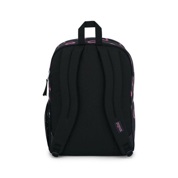 Open Box - JanSport - Big Student School Backpack fo Happy Hearts Black - Picture 3 of 5